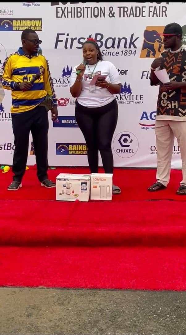 Our staff presenting Climax’s exciting deals on stage