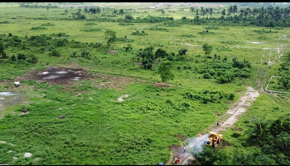 Aerial and Green Area Overview at Mbodo Aluu Rukpokwu